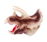 YARNOW 1Pc Creative Triceratops Dinosaur Hand Puppet Role Play Figure for Interactive Animal Puppet for Birthday and Christmas Fun