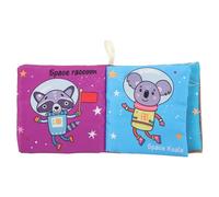 YARNOW 1pc Newborn Cloth Book Soft Activity Crinkle Book for Boy Girl Sensory Development Tool with Bright Colors and Patterns for Cognitive Skills and Visual Recognition