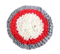 YARNOW 1pc Pet Sniffing Pad Interactive Dog Feeding Mat for Stress Relief Canvas Puzzle Toy for Nosework Round Design for Fun Playtime for Reducing Boredom