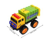 YARNOW 1pc Sanitation Car for Boys Garbage Truck Trucks Sanitation Car Pull Back Cars Green Random Color