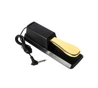 YARNOW 1PC Sustain Pedal for Electronic Keyboards Professional Damper Pedal with Capabilities Compatible with Pianos and Synthesizers Black Gold