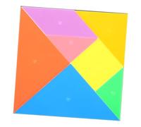 YARNOW 1Set Colored Jigsaw Puzzle Shaping Puzzles for Cognitive Development Educational for Elementary Classrooms Engaging Tangram Play for Problem Solving Skills
