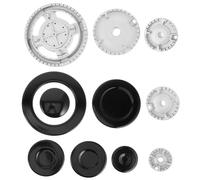YARNOW 1set Gas Stove Burner Head Replacement High Temperature Resistant Embedded Flame Covers Compatible with Sabaf Fire Diffusers for Cooktop Stability and Easy Cleaning