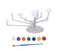 YARNOW 1set Solar System Model for Boys and Girls Planets Astronomical Science Educational Toy for Home Learning and Diy Projects Interactive Rotating Planetary Model Chinese Packaging