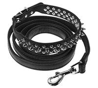 YARNOW 1set Spiked Dog Collar for Breeds Pu Material Unique Rivet Design for Cosplay and Everyday Wear for Photo Shoots and Daily Life