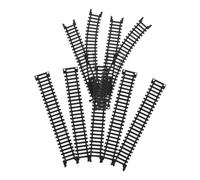 YARNOW 1Set Train Tracks Accessories Plastic Train Track Railroad Building Model Straight Tracks for Creative Playtime Safe for Christmas Tree Dining Table