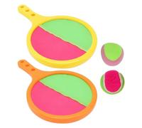 YARNOW 2-in-1 Sticky Target Racket Set for Boys and Girls 4-Piece Colorful Outdoor Sports Toy Kit Fun Parent-Child Interaction Suitable for Parties and Leisure Activities Random Style