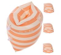 YARNOW 2 Pairs Inflatable Arm Floaties for Adults Durable PVC Swim Bands with Quick Inflate Deflate Compact Lightweight Pool Arm Floaties for Beach Pool Parties Swim Training and Water