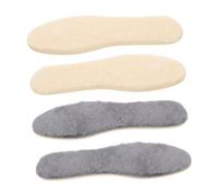 YARNOW 2 Pairs Thermal Wool Insoles for Women Boots Latex Wool Warm Innersoles Thick Breathable Winter Shoe Inserts Tear-Resistant Cushion Pads for Casual Footwear