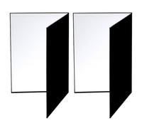 YARNOW 2 Pcs A4 Light Reflector, Foldable Double-sided Reflective Board, Light Diffuser for Photography, Easy to Carry, Rectangular Reflective Sheeting