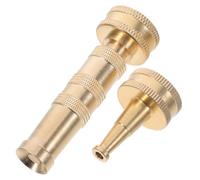 YARNOW 2 Pcs Brass Garden Hose Spray Nozzle with Easy Connection and Versatile Water Flow for Car Washing and Electric Yard Cleaning, High-Pressure Multipurpose Water Hose Adapter
