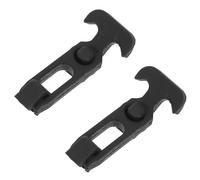 YARNOW 2 Pcs Rubber T Handle Latches for Agricultural Machinery and Engineering Hoods, Practical Vibration Absorption Draw Locks, Black Rubber Material for Toolboxes and Cabinets