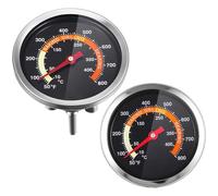 YARNOW 2 Pcs Stainless Steel Grill Thermometers with Wide Range and Versatile Design, Bbq Cooking Thermometer for Oven, Grill, and Outdoor Cooking