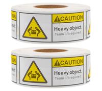 YARNOW 2 Rolls Heavy Object Labels Stickers for Shipping Packaging and Transportation Packaging, Adhesive Packing Labels for Moving Boxes and Warehousing, 500pcs Stickers Per Roll