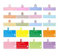 YARNOW 2 Sets 20pcs Dyslexia Tools Reading Guide Bookmark Abs Finger Pattern Animal Pattern Assorted Color Provide Focus and Clarity Helping Dyslexic People to Read