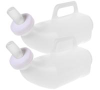 YARNOW 2 Sets 2l Sheep Milk Bottle Feeder for Livestock, Portable Plastic and Silicone Calf Nursing Bottles with Leakage Prevention, for Farm Feeding Random Color