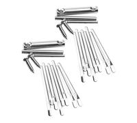 YARNOW 2 Sets Mini 8-note Kalimba Thumb Piano for Adults and Beginners, Small DIY Finger Piano with Crystal Keys, Portable Home Music Instrument for Learning and Playing