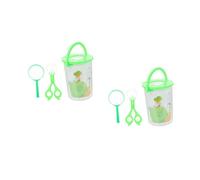 YARNOW 2 Sets Outdoor Insect Observation Barrel Collection Kit Transparent High Brightness Collector Container for Exploring Live Bugs Flowers Leaves Educational Nature Exploration