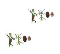 YARNOW 2 Sets Realistic Mantis Growth Cycle Model Educational Insect Figurine for Early Learning Detailed Life Cycle Display for Nature Exploration