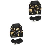 YARNOW 2 Sets Small Pet Rabbit Harness Vest Lightweight Chest Strap for Bunny Guinea Pig Comfortable Decorative Outfit for Walking and Playing