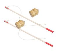 YARNOW 2 Sets Solid Wood Spiral Traditional Wooden Playthings Plaything Beige Wooden