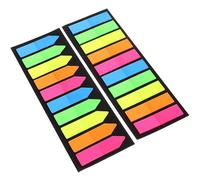 YARNOW 2 Sets Sticky Index Tabs Page Index Markers Pet Material Assorted Color Fluorescent Pointed Tip for Indexing and Message During Work and Study Suitable for Teachers and Individuals