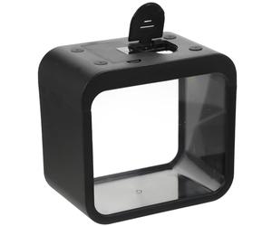 YARNOW 2 X Aaa Battery Mini Fish Tanks Desktop Aquarium Decoration Plastic Fish Bowl with Light Design Easy to Clean 5.11x4.72x3.14in Suitable for Bedroom Home Decor