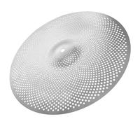 YARNOW 20-inch Thick Alloy Drum Set Quiet Mute Cymbals for Drums Percussion Accessory Grey Silence Cymbal for Kit Practice