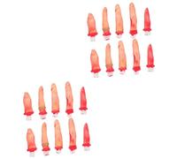 YARNOW 20 pcs Halloween Fake Bloody Severed Finger Props Life Simulation Lightweight Scary Haunted House Decorations for Party Pranks and Displays