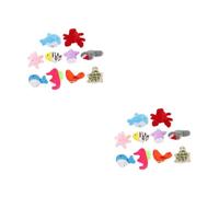 YARNOW 20 pcs Sea Animals Finger Puppets Set Soft Cloth Animal Finger Puppets for Includes Different Sea Life Creatures Like Dolphin Turtle Octopus Height Educational Storytelling for