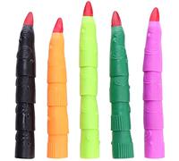 YARNOW 20 Pieces Halloween Witch Finger Nails Colorful Fake Zombie Nails for Costume Parties Pranks Eye Catching Accessories Black Orange Purple Dark Green for Halloween Decorations