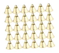 YARNOW 200pcs Decorative Bells Small Hanging Bell Pendants for DIY Crafting Vintage Ornaments for Christmas Tree Decorations Crisp Sound for Home and