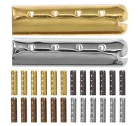 YARNOW 200pcs Metal Shoelace Tips Ends: 4 Hole Metal Aglets for Shoelaces - Shoe Lace Tips Replacement for Drawstrings, Pants, Hoodie, Sneakers, Repair Tools