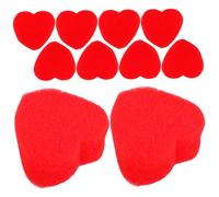 YARNOW 20Pairs Red Heart Sponge Props for Performances Soft Foam Illusion Accessories for Parent Interaction Enhance Atmosphere at Parties and Gatherings