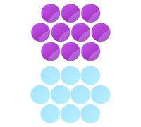YARNOW 20pcs Ambient Lighting Gel Stickers 74mm Warm Light Filter Stickers for LED Spotlight and Video Light, Ocean Blue and Violet Mood Lighting Film for Photography and Theater Use