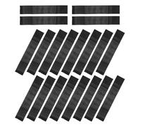 YARNOW 20pcs Black Elastic Mourning Arm Bands Adjustable Funeral Armbands with Loop Closure for Condolence Ceremonies and Sports Team Captains Respect Accessories