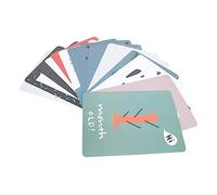 YARNOW 20pcs Cards Monthly Age Cards Photography Props for First Birthday Months