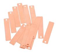 YARNOW 20pcs Copper Plates for Saltwater Battery Science Experiment, Reusable Copper Conductors for Easy Classroom and Educational Use with User Manual