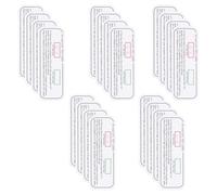 YARNOW 20pcs Detection Wavelength Indicator Cards UV Test Cards Uvc Test Strips Pvc Material Plug-and-play Design Color Change Indicator for Household Light Testing Scenarios