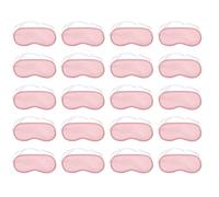 YARNOW 20pcs Disposable Polyester Sleep Eye Masks Soft Silk-like Sleeping Blindfolds for Travel Nap Night Rest Light-blocking Eye Covers for Women and Men