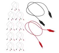 YARNOW 20pcs Double-ended Alligator Clip Leads with Nickel Plating, Pvc Insulation and Copper Core, 17.7 Inch Electrical Test Leads for Reliable Gripping and Enhanced Safety in Electronic