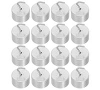 YARNOW 20pcs High Precision 20g Calibration Weight Set with Double-hook Design for Accurate Measurements in General Science Experiments and Laboratory Use, Iron Material Silver Scale