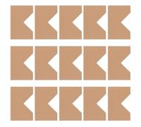 YARNOW 20pcs Khaki Paper Photo Corners Self Adhesive Scrapbook Corner Protectors for Picture Frames and Books with Easy Installation, for Scrapbooking and Journaling
