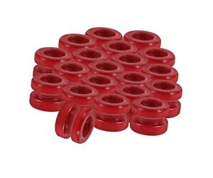 YARNOW 20pcs Metal Guitar String Beads for Acoustic Classical 12-string Guitars Colored Beaded Tail Ends for Electric Bass and Folk Instruments Replacement Accessories