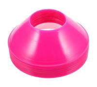 YARNOW 20Pcs Mini Soccer Training Cones 12.5Cm Flat Agility Discs Football Practice Markers Pink for Football Basketball Drills and Sports Training Equipment