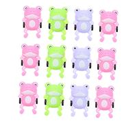 YARNOW 20Pcs Plastic Frog Pull Back Miniature Inertia Cars for Engaging Animal Models for Developing Hand Eye Coordination and Grasping Skills Random Color