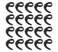 YARNOW 20pcs Silicone Earphone Hooks with 10mm Hole Diameter, Anti-slip and Washable Earbuds Holder Wings for Running and Outdoor Activities, Easy to Clean Ear Hooks for Secure Fit