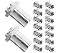 YARNOW 20pcs Silver Swivel Nuts M6 6mm Inner Diameter Drum Spare Parts for Tom Lug and Floor Drum Mounting Hardware Replacement Kit for Kit Accessories