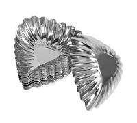 YARNOW 20pcs Stainless Steel Egg Tart Molds Baking Cups Creative Cake Molds Easy to Clean and Not Easy to Deform for Home Kitchen and Cake Shop Baking Desserts