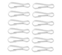 YARNOW 20pcs Stainless Steel Snap Hooks Heavy Duty Spring Clips Four-claw Design for Hanging Parrot Toys Bird Snuggle Swings and Small Animal Tunnels